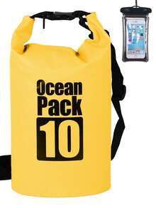 1 件户外露营沙滩防水袋、单肩/背包式干燥袋、便携式多功能防水背包（附赠防水手机壳）