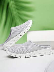 New Summer Slip-On Flat Backless Sandals, Casual Loose Sports Shoes For Plus Size