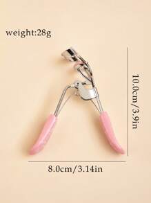 Pink Crackle Eyelash Curler With 10 Extra Replacement Pads - Durable, Easy-To-Use Beauty Makeup Tool, Comfortable Grip Fits All Eye Shapes & Lash Lengths, Quickly Curl Lashes, Lasting Beauty Tool Set. Eyelash, False Lash Eye Makeup Tools For Commercial, Home & Gift Use.