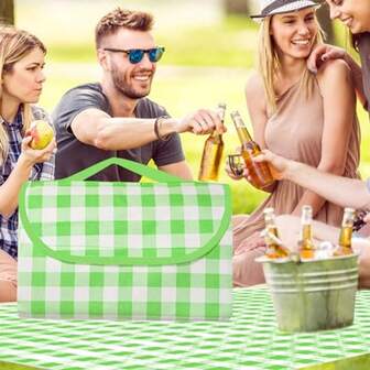 Portable Travel Picnic Mat/Sand Beach Blanket, With Sand-Proof And Waterproof Functions, Suitable For Outdoor And Indoor Scenarios, Beaches, Park Grasslands, Music Events, Hiking, And Family Gatherings.