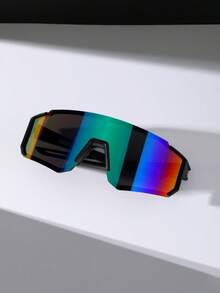 1pc Unisex Outdoor Sports Cycling Eyeglasses With Gradient Mercury Lens, Suitable For Biking, Hiking, Running For Summer Beach Vacation,Outdoor,Travel - Gradient - View 4