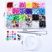 DIY Jewelry Accessories 24 Grid Acrylic Bead Letter Bead Handmade Bead Tool Material Box Set - Multicolor - View 5