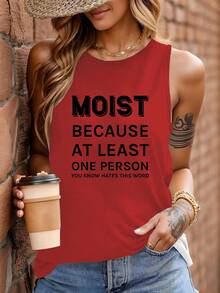 Moist Hates Embrace The Cringe Factor Women's Vest - Red - View 1