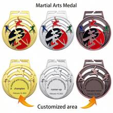 1pc Customized Sports Medal, 8 Sport Patterns To Choose From Including Basketball, Football, Table Tennis, Badminton, Volleyball, Swimming, Martial Arts, Running, Personalize The Back With Competition Details, Suitable For Sports Meets, Club Events, Competitions, And Gifts For Athletic Friends