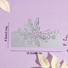 WUPARRSS 1 Piece Of Dragonfly And Flower Hollow Half Frame Creative Handmade DIY Metal Cutting Mold, High-Quality Carbon Steel Embossed Cutting Knife Mold Cardboard Production, Suitable For Scrapbooks, Photo Album Frames, Cards, Envelopes, Invitations, Candle Light Boxes, Embossed Paper, Excellent Creative Design Cutting Die For Handmade Creative Production, Birthday Celebrations And Other Holiday Gifts, Love, Friendship, Blessings And Decorations