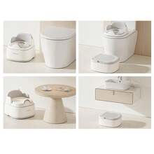 Bebamour Travel Potty For Toddlers, Foldable Toilet Seat For Children, Portable Potty Training, Car Potty With 32 Pieces Potty Liners, Handbag Carry Portty Outdoors, Gray