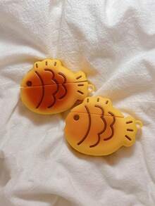 1 个创意 3D 章鱼硅胶保护壳适用于 Apple 1/2/3、Pro、蓝牙无线耳机、配件（不含耳机） - 黃色 - 查看 1