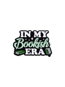 1pc "In My Scholarly Era" Motivational English Metal Badge, Stylish Metal Book Brooch Pin Scarf Buckle Dress Accessories Pin For Clothes Bag Charm Backpack For School Office Accessories Shirts Jacket Jewelry Christmas Halloween Clothes Pin Funny Cute Teacher Gifts Costume Accessories Bag Charms - Multicolor - View 14
