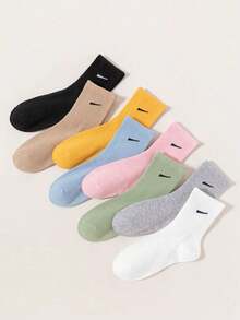 8 Pairs Breathable Men's Athletic Crew Socks - Multicolor - View 2