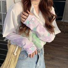 1 Pair Of Summer Cute Flower Ladies Ice Sleeves New Sunscreen Anti-Ultraviolet Arm Guards Female Ice Silk Sleeves - Ladies Floral Sleeves - View 3