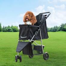 OLIXIS 3-Wheel Pet Stroller For Small & Medium Dogs/Cats