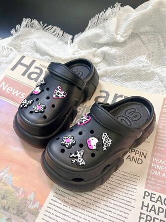 Sandali da donna in EVA antiscivolo con suola morbida e spessa, adatti per vacanze, eventi casual, interni ed esterni, offre un'esperienza di indossabilità alla moda e confortevole, sandali di alta qualità per signore con accessori