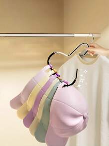 3/6 Stück Hutablage Aufhänger, rutschfester Aufhänger Organizer, kreative runde Ring Kleiderbügel Haken, Edelstahl Kleiderschrank Haken für Hüte, Hosenträger, Krawatten, Schals, Wäsche