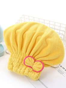 Quick Dry Hair Cap, Thick Bow Reversible Coral Velvet Princess Hat Long Velvet Shower Cap, Women's Long Hair Hair Turban Towel, Quickly Absorb Water And Blow Dry Your Hair, Soft And Comfortable, Convenient And Easy To Use, Mother's Day, Gift For Mom, Gift For Mother Home Bathroom Decor Fall Decor Back To School Hair Bonnet Shower Towels For Beauty Salon, Hotel Sports,Home Essentials, Towel, Skin Care Hair Drying Towel Wrap - Multicolor - View 14