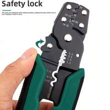 Multifunctional Staking Tool - Electrician's Wire Stripper With Spring Clamp, For Network And Crimp Applications - Wire Strippers - View 2