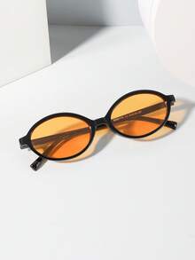 3 cặp kính thời trang nam kiểu retro hình bầu dục màu đen bằng acrylic, thích hợp cho các kỳ nghỉ, lễ hội và sử dụng hàng ngày. - Nhiều màu - Xem 3