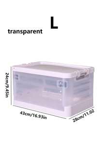 1pc Foldable Book Box With Wheels, Storage Box For Student Classrooms, Trolley Organizer Box For Dormitories, Book And Miscellaneous Storage Box