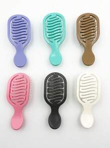 1 Mini Comb, Portable Pocket Hollowed Out Hair Comb, Wet And Dry Plastic Comb For Daily Travel Use,Back To School,Travel Holiday Essentials,Hair Accessories For Women