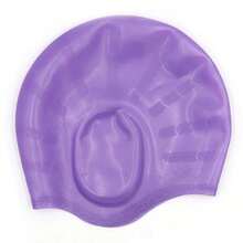 Unisex Waterproof Swimming Cap - High Elasticity, Ear Protection, Long Hair Coverage - Large Silicone Snorkeling Cap, Swimming Pool Floating Accessory, Water Sports Gear - Multicolor - View 18