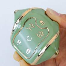 Key Fob Cover Case With Keychain Compatible With Chevy For Chevrolet For For Suburban For Tahoe For Gmc For Yukon XL For Terrain For Acadia Protector Accessories Anti Fall And Dust-Proof Keybag - Butterfly Buckle - View 12