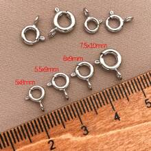 5/10/15 stuks 18K vergulde veersluitingen messing ronde sluitingen open ring sieraden veersluiting sieraden connector sluitingen voor armband ketting sieraden doe-het-zelf knutselen maken