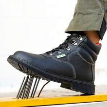 Steel Toe Sneakers For Men Indestructible Work Shoes Lightweight Comfortable Safety Sneakers Slip-Resistant Composite Toe Shoes For Construction