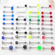 Tongue Rings In Multiple Styles & Designs, Body Piercing Jewelry Tongue Studs; Adorable Ladies Tongue Rings, Enjoy Your Tongue Piercing - 10 Tongue Piercings - View 5