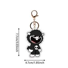 1pc Nightmare Critters Acrylic Sheep Keychain, Double-Sided Design, Protective Film Can Be Peeled Off - Multicolor - View 17