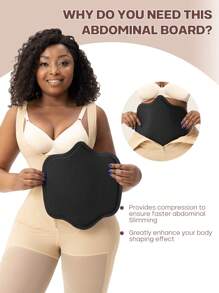 larrycard 1pc Lipo Foam Flatten Abdominal Lumbar Body Slimming Compression Ab Board