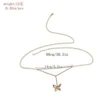 European And American Cross-Border Fashion Jewelry, Summer Accessories - Fashionable Necklace, Water Drop Bow Waist Chain, Minimalist Body Chain - View 5