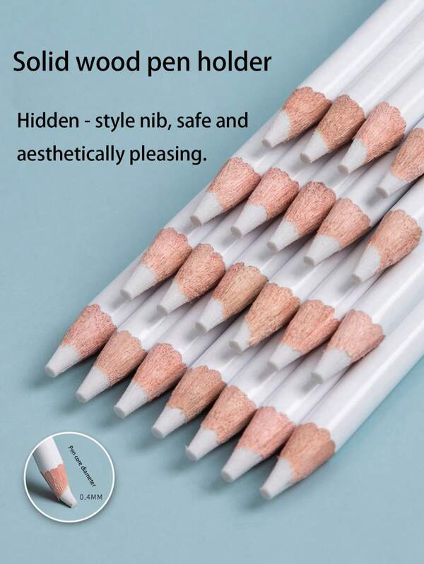 3pcs/1pc Highlighter Eraser, Art Student Sketch Eraser, Drawing Pencil Eraser, Pencil Shape, Solid Wood Material