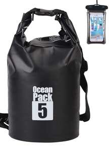 1 件户外露营沙滩防水袋、单肩/背包式干燥袋、便携式多功能防水背包（附赠防水手机壳）
