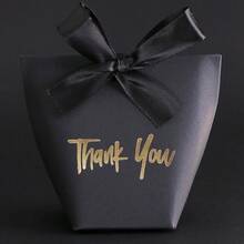 5pcs "Premium 'Thank You' Gift Box In Gold On Paper | Featuring Elegant Ribbon | Perfect For Christmas, Wedding, BabyShower, And Beyond - Multicolor - View 13