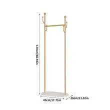 Minimalist Floor-Standing Clothes Rack, Bedroom Garment Storage Rack With Slate Shelving, Lightweight Luxury Coat Hanger Stand For Home