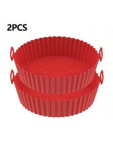 Air Fryer Silicone Pot, Air Fryer Silicone Basket Bowl, Silicone Baking Tray Pot Is Suitable For 3 To 5 Quarts (About 3.8 To 5 Liters) For Air Fryer Oven Reusable Baking Tray Oven Accessories.(1pc) - Multicolor - View 11