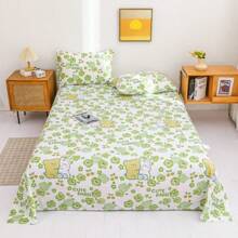 3pcs/Set Soft & Skin-Friendly Printed Bedding Set, Modern Rectangular Elegant Minimalist Design, Fits Queen/King Size Bed, Suitable For Bedroom Home Use Year-Round