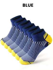 30 pares de calcetines tipo tobillera con diseños de rayas y geométricos, de tela de malla transpirable y tejido de punto, suaves y cómodos, calcetines deportivos para hombre, adecuados para todas las estaciones