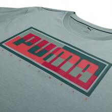 Puma GRAPHICS Puma Box Tee T-Shirt, Crew Neck, Loose, Breathable, Men's Casual Everyday Wear, Running, Fitness, Short Sleeve 687678-30