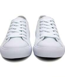 Tenis mujer hombre choclo unisex basico Urbano casual zapato deportivo confort moda lona unisex 22mx-28mx lona calidad gym blanco choclos - Blanco - Ver 1