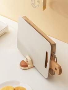 1 pieza Estante de ventosa para tapaderas de ollas, organizador de almacenamiento de cocina, soporte para utensilios de hogar - Multicolor - Ver 3