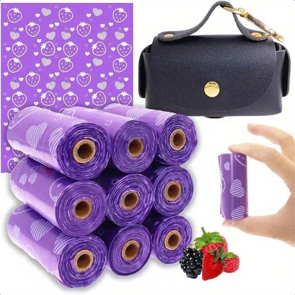 Thicker Scented Dog Poop Bags - Leak-Proof, Odor-Proof, Pet Waste Bags, Easy For Home And Outdoor Cleaning