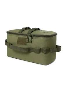 Outdoor Camping Utensil Storage Bag With Shoulder Strap, Durable Camping Cutlery Storage Bag With Handles, Tableware Storage, Miscellaneous Storage, Camping Small Bag, For Outdoor Picnic And Camping Essentials, Foldable With Customizable Compartments And Mesh Pocket, Camping Accessories, General Party And Tools Storage Box, Anti-Collision, Multi-Functional Large Capacity - Multicolor - View 9