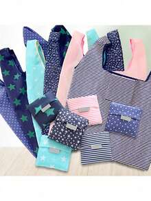 1/2/3/6件轻便便捷的手提包，可水洗大容量杂货店，休闲可重复使用的购物，随机颜色旅行，化妆，化妆品，度假收纳盒，大容量化妆品收纳盒化妆盒，用于口红，刷子，护肤品，手机，硬币，小物件，适用于家庭，礼物，度假和节日 - 彩色 - 查看 3