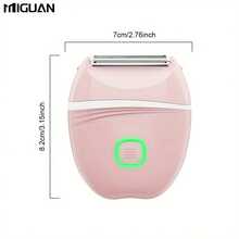 Afeitadora eléctrica portátil recargable por USB multifuncional MIGUAN para damas, con cabezal desmontable, ideal para el área del bikini, axilas y el Body, capacidad de batería de 500mAh - Ver 4