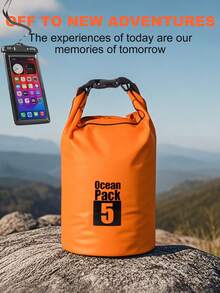 1 件户外露营沙滩防水袋、单肩/背包式干燥袋、便携式多功能防水背包（附赠防水手机壳）