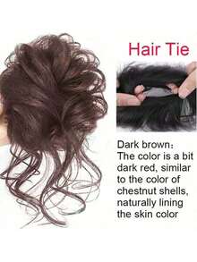 1pc Elegant Messy Bun Hair Clip, Natural Fluffy Fake Hair Extension Clip, Suitable For Fashionable Women & Girls, Makes Ponytail Fuller & Denser Hair Claws Claw Clips Hair Clips Hair Jaw Clip Hair Clamps Hair Clutch Hair Catcher Clip, Casual Fall Winter Hair Accessories For Women For Vacation Outfits Woman - Black - View 19