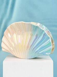 1pc Gradient Color Shell Hair Clip, Vacation Style Hair Accessory, Large Size Claw Hair Clip, Summer Maritime Design Hair Clips Hair Jaw Clip Hair Clamps Hair Clutch Hair Catcher Clip