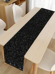 1pc Solid Color Non-Woven Table Runner,180*35cm Silvery/Black/Hot Pink/Champagne Gold & Rose Gold Decorative Table Flag,Birthday Wedding Party Table Cloth,Birthday Party Decorations,Table Cover For Parties Wedding Bridal Shower Babyshower Decor,Table Centerpiece Decor