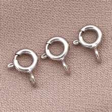5/10/15 stuks 18K vergulde veersluitingen messing ronde sluitingen open ring sieraden veersluiting sieraden connector sluitingen voor armband ketting sieraden doe-het-zelf knutselen maken