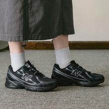 NB男鞋女鞋2025新款740系列复古跑步鞋时尚运动休闲老爹鞋情侣鞋U740BM2 - 黑色 - 查看 3